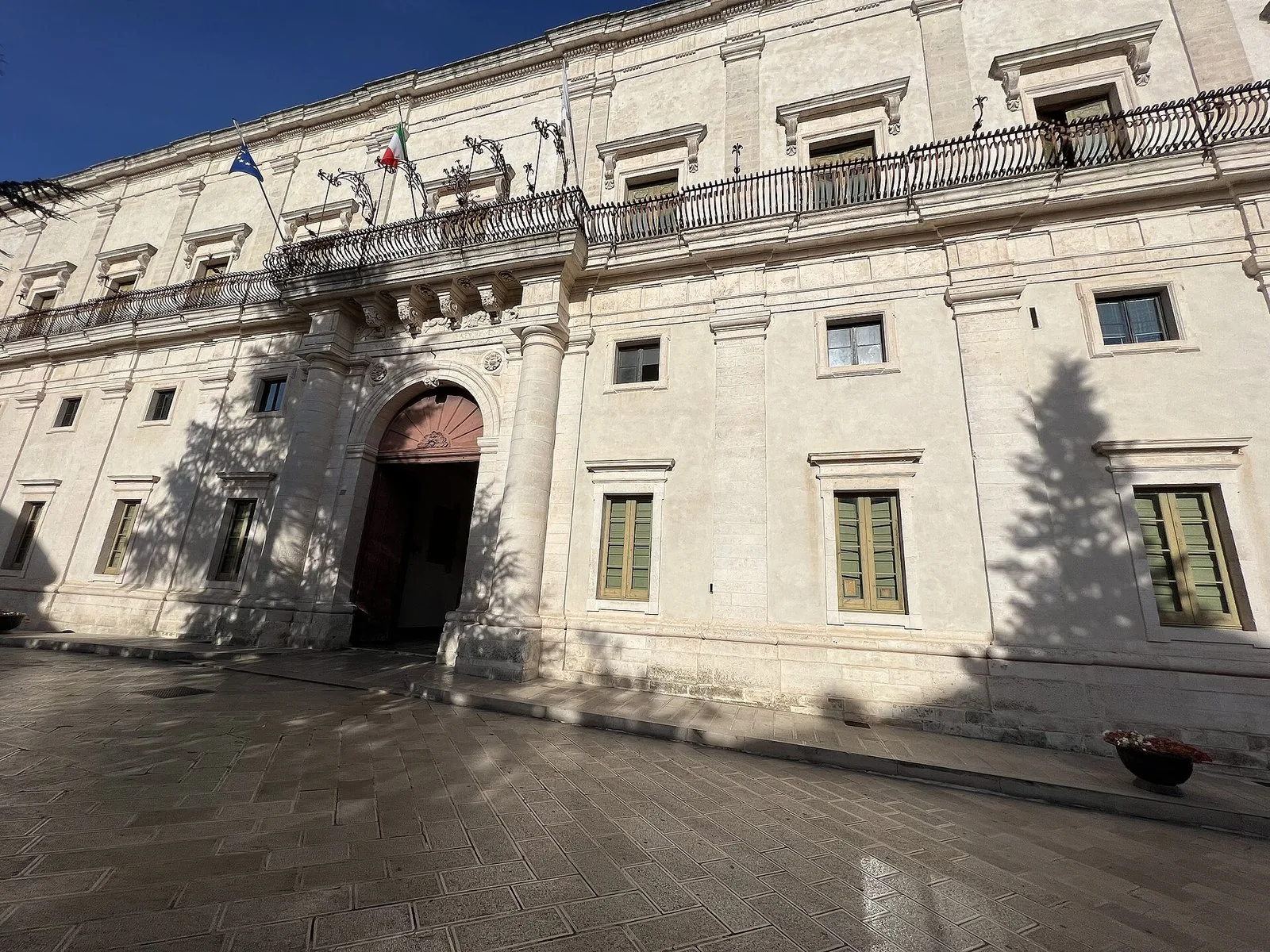 La facciata del Palazzo Ducale di Martina Franca